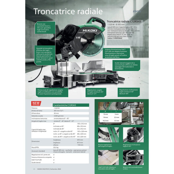 troncatrice c12rsh3 hikoki