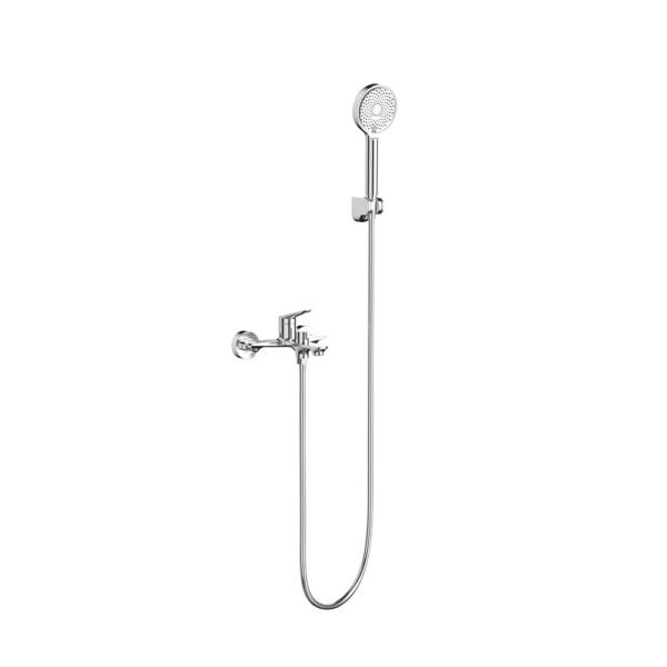 Miscelatore vasca da bagno a parete con erogatore e kit doccia Collezione Maggiore LaBlù rubinetteria e arredo bagno – Tuttidea