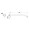 Braccio Doccia a parete per soffione 40 cm Collezione Iseo LaBlù 5 Braccio Doccia a parete per soffione 40 cm Collezione Iseo LaBlù 4