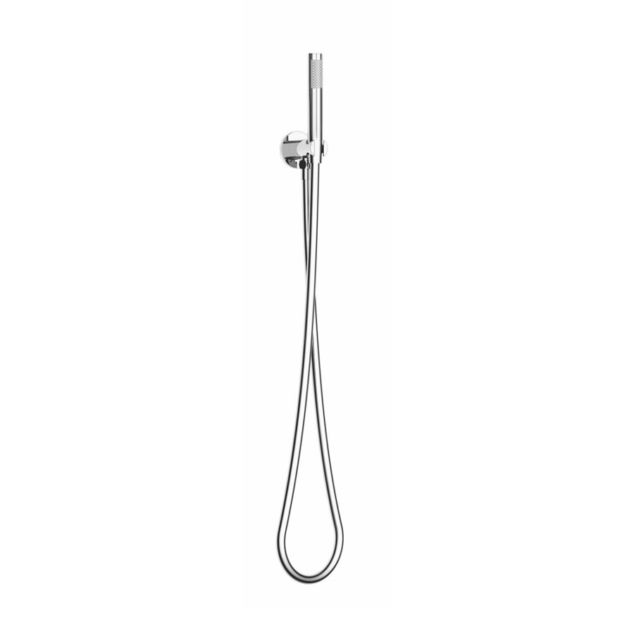Kit Doccia Completo di Flessibile e Supporto a Muro con Presa Acqua Collezione Vico LaBlù