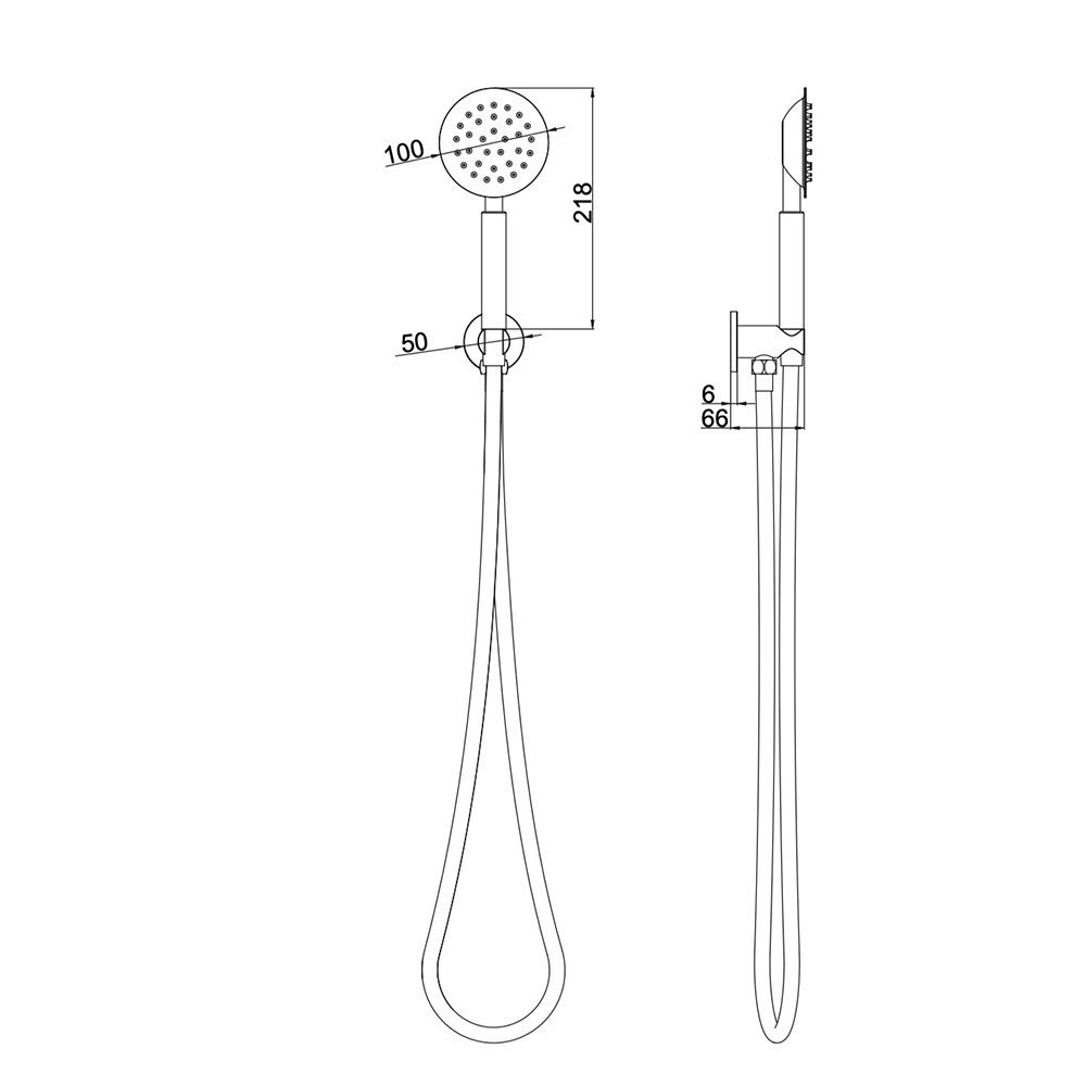 Kit Doccia Completo di Flessibile e Supporto a Muro con Presa Acqua Collezione Braies LaBlù Kit Doccia Completo di Flessibile e Supporto a Muro con Presa Acqua Collezione Braies LaBlù