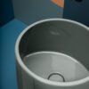 Lavabo da appoggio in ceramica 44,5x34,5 cm Collezione Vis AXA vista alternativa per arredo bagno – Tuttidea