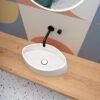 Lavabo da appoggio in ceramica 60x32,5 cm Collezione Vis AXA vista 3 per arredo bagno – Tuttidea