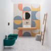 Lavabo da appoggio in ceramica 60x32,5 cm Collezione Vis AXA vista 4 per arredo bagno – Tuttidea