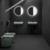 Lavabo sospeso rettangolare in ceramica Collezione Legacy AXA vista alternativa per arredo bagno – Tuttidea