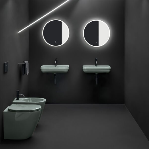 Lavabo sospeso rettangolare in ceramica Collezione Legacy AXA vista alternativa per arredo bagno – Tuttidea