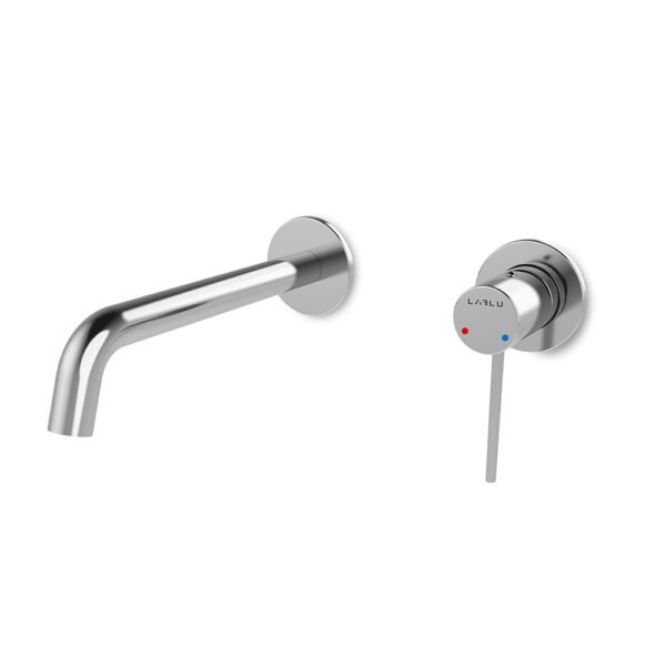 Miscelatore lavabo da parete con bocca 20 cm senza scarico Collezione Vico LaBlù rubinetteria e arredo bagno – Tuttidea