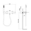 Miscelatore Doccia a parete con Kit Doccia Collezione Vico LaBlù 6