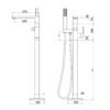 Miscelatore Vasca Freestanding con Kit Doccia Collezione Idro LaBlù