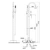 Miscelatore Vasca freestanding con Kit Doccia senza scarico Collezione Vico LaBlù 5
