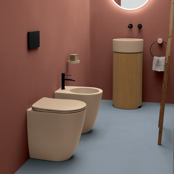 Vaso e bidet terra Collezione Piccola Eva Axa ceramica