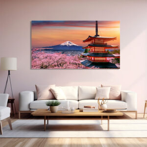 Quadro Stampa su Tela, Alluminio o Plexiglass Pagoda Giappone Telligraf