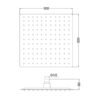 Soffione doccia quadrato 30x30 cm Collezione Idro LaBlù rubinetteria e arredo bagno – Tuttidea
