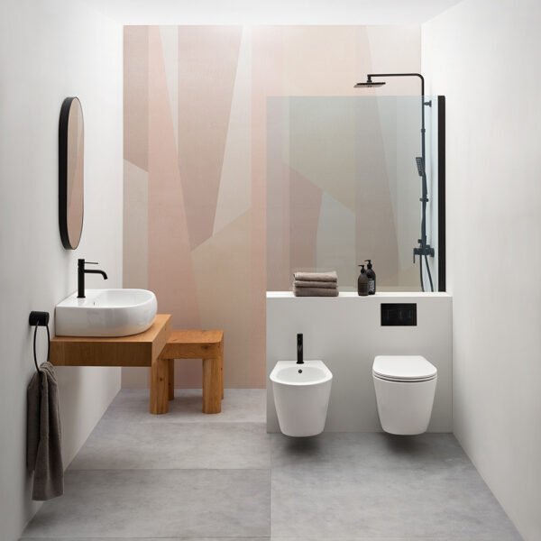 Wc e Bidet con lavabo in ceramica Collezione Avani AXA per arredo bagno – Tuttidea