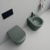 Wc e Bidet a terra filo muro in ceramica Collezione Piccola Eva AXA vista 8 per arredo bagno – Tuttidea