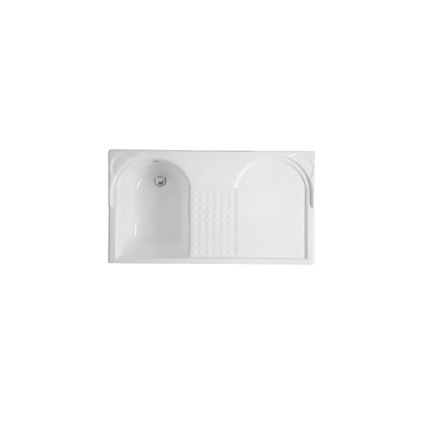 Vasca Lavapanni in Abs 106x60 SX per Duo Acquaceramica Colavene
