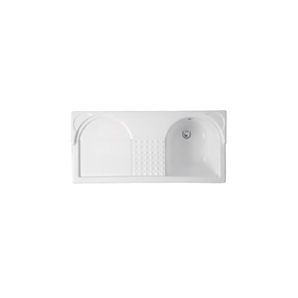 Vasca Lavapanni in Abs 106x50 DX per Duo Acquaceramica Colavene
