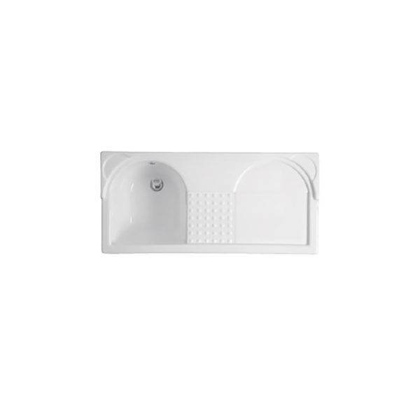 Vasca Lavapanni in Abs 106x50 SX per Duo Acquaceramica Colavene