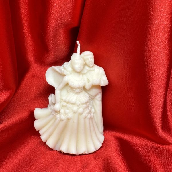 Candela coppia di sposi di cera di soia fatto a mano Ale Home Decor