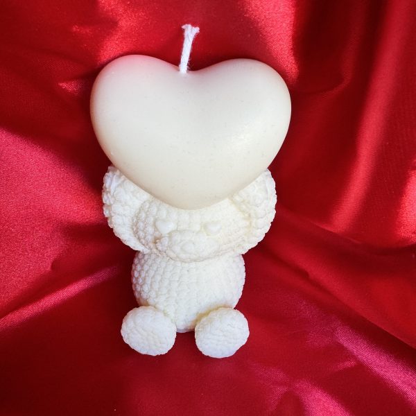 Candela cuore in spalla di cera di soia fatto a mano Ale Home Decor