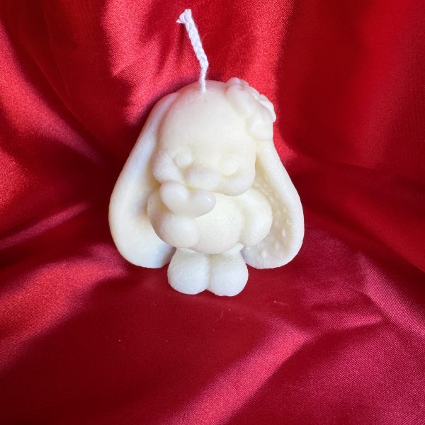 Candela coniglietto romantico di cera di soia fatto a mano Ale Home Decor