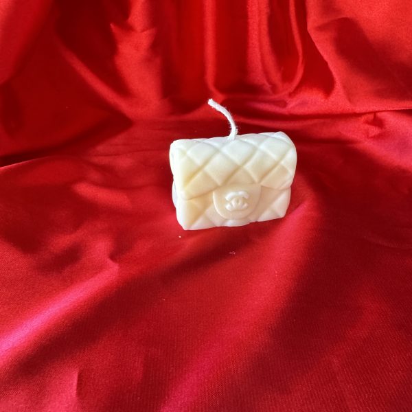 Candela borsa Chanel di cera di soia fatto a mano Ale Home Decor