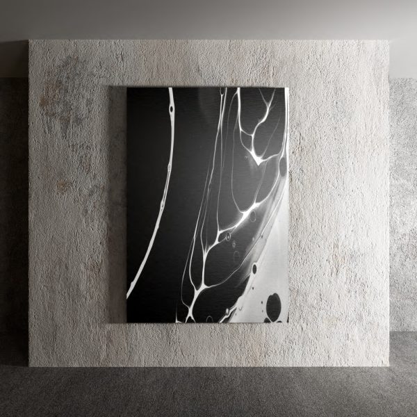 Quadro Stampa su Tela o Alluminio Abstract Black and White Telligraf