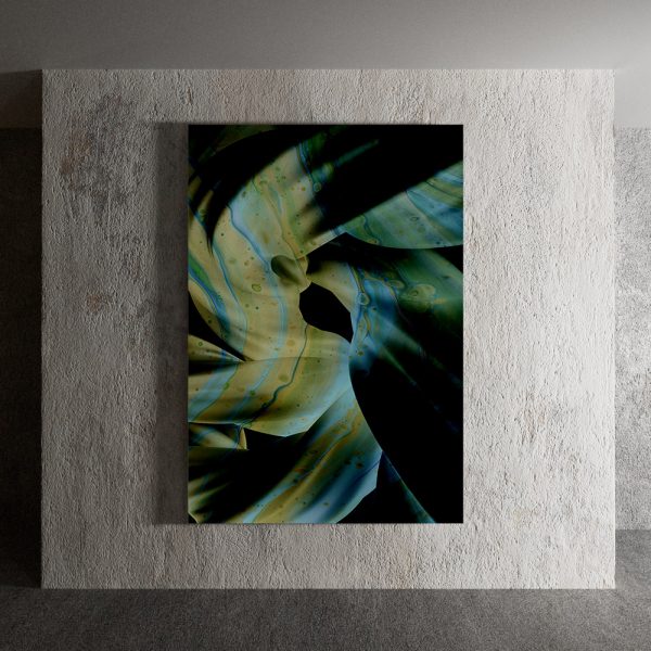 Quadro Stampa su Tela o Alluminio Abstract Vortice di Luce Telligraf