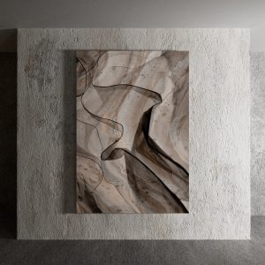 Quadro Stampa su Tela o Alluminio o Plexiglass Abstract Materic Telligraf