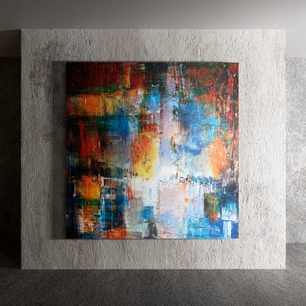 Quadro Stampa su Tela o Alluminio Abstract Artistic Paint Telligraf