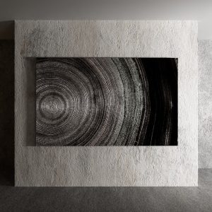 Quadro Stampa su Tela o Alluminio o Plexiglass Abstract Spirale di Cerchi Telligraf