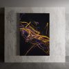 Quadro Stampa su Tela o Alluminio Abstract Fasci di Luce Telligraf