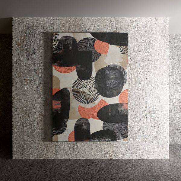 Quadro Stampa su Tela o Alluminio Abstract Cerchi di Colore Telligraf