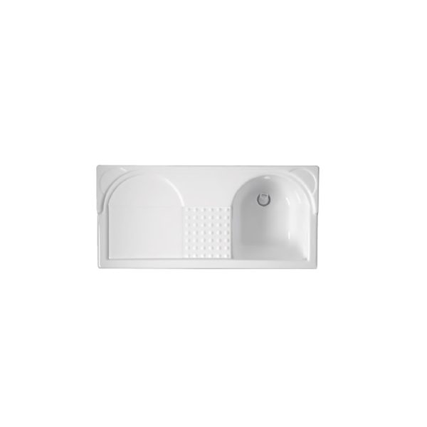 Vasca Lavapanni in Abs 106x50/106x60 DX per Domestica Acquaceramica Colavene