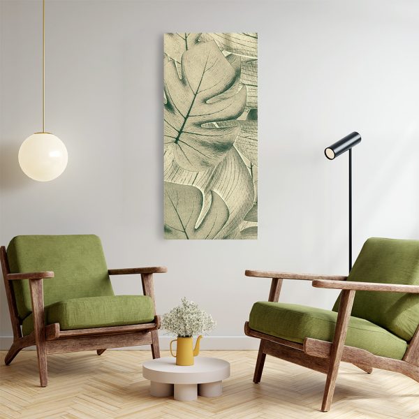 Quadro Stampa su Tela, Alluminio o Plexiglass Foglie Dipinte Telligraf