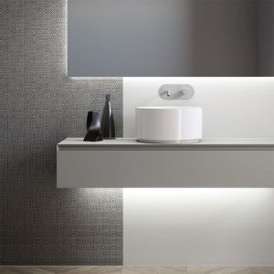 Lavabo in ceramica appoggio Ø40xh20 cm Collezione Oke&Hako Kerasan