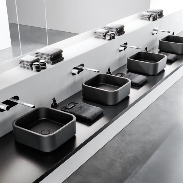Lavabo in ceramica appoggio Ø40xh15 cm Collezione Oke&Hako Kerasan