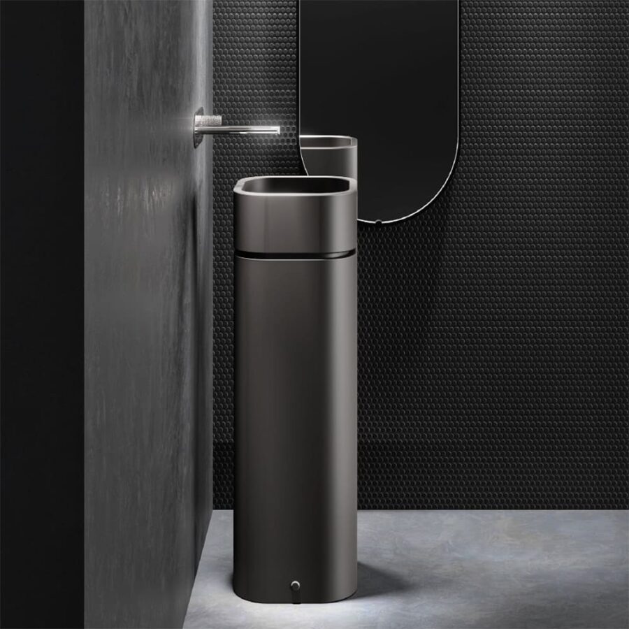 lavabo freestanding black okehako kerasan tuttidea