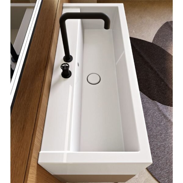 Lavabo sospeso o appoggio in ceramica Collezione Kanaal Kerasan vista prodotto per arredo bagno – Tuttidea