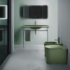 Lavabo, WC e bidet in ceramica finitura verde Collezione The New Yorker Kerasan per arredo bagno – Tuttidea