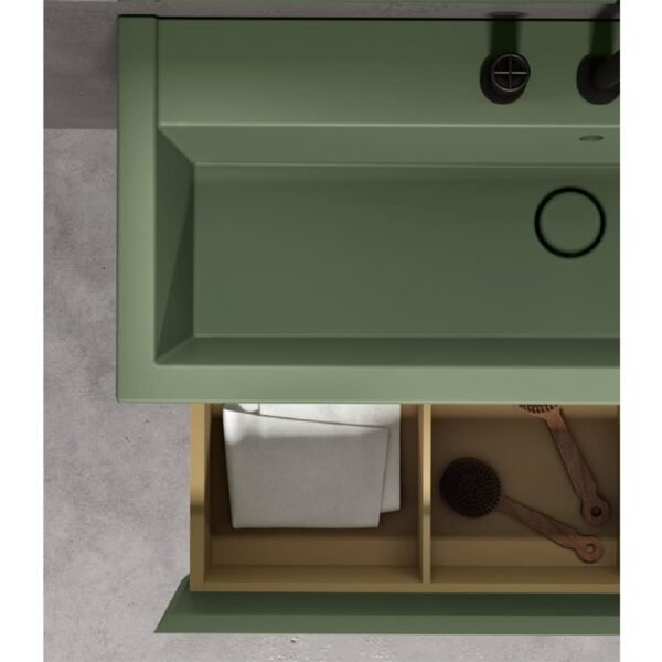 Mobile bagno sospeso con lavabo in ceramica Collezione Kanaal Kerasan per arredo bagno – Tuttidea