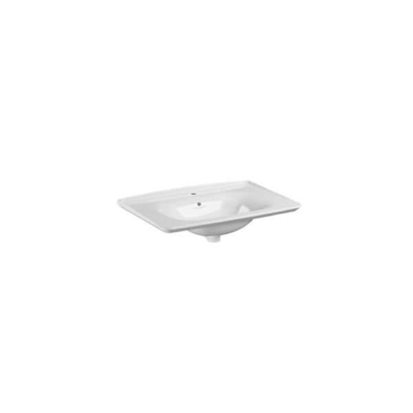 Lavabo in ceramica sospeso 80 cm Monoforo Collezione The New Yorker Kerasan