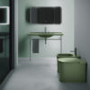 Lavabo in ceramica sospeso 80 cm Monoforo Collezione The New Yorker Kerasan