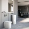 Wc e Lavabo in ceramica Collezione The New Yorker Kerasan in ambientazione bagno – Tuttidea