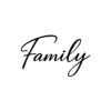 Scritta decorativa a parete FAMILY in Legno, Forex o Alluminio Dibond Telligraf