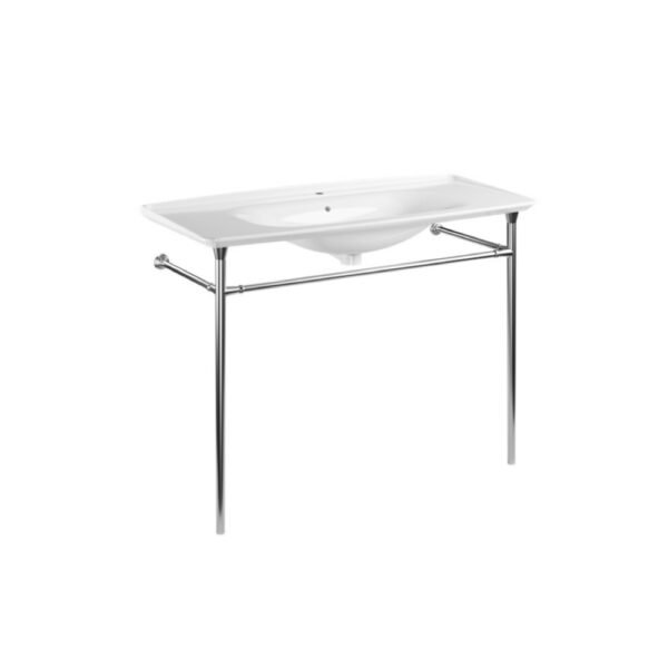 Mobile bagno a terra con struttura e lavabo in ceramica 120 cm Collezione The New Yorker Kerasan per arredo bagno – Tuttidea