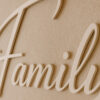Scritta decorativa a parete FAMILY in Legno, Forex o Alluminio Dibond Telligraf