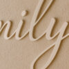 Scritta decorativa a parete FAMILY in Legno, Forex o Alluminio Dibond Telligraf