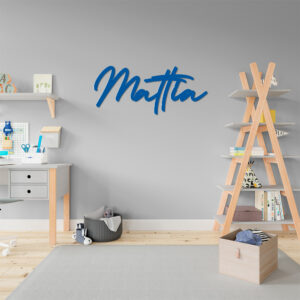 Scritta decorativa a parete MATTIA in Legno, Forex o Alluminio Dibond Telligraf
