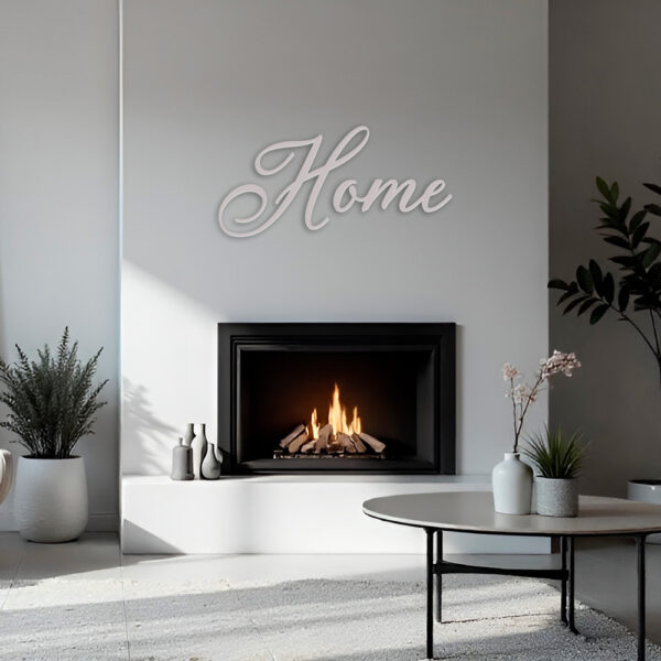 Scritta decorativa a parete HOME in Forex o Alluminio Telligraf